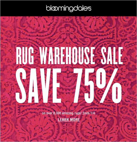 Bloomingdale's Rug Warehouse Sale