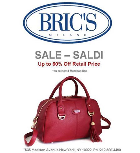 Bric's Fall-Winter 2011 Retail Sale