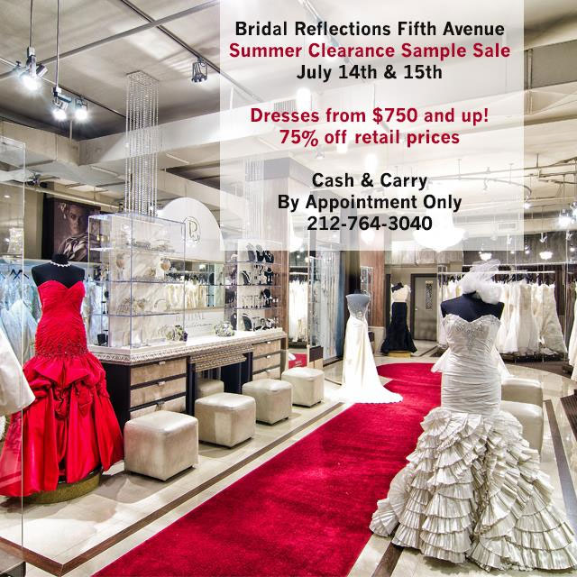 Bridal Reflections Summer Clearance Sample Sale