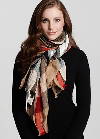 burberry scarf mega check