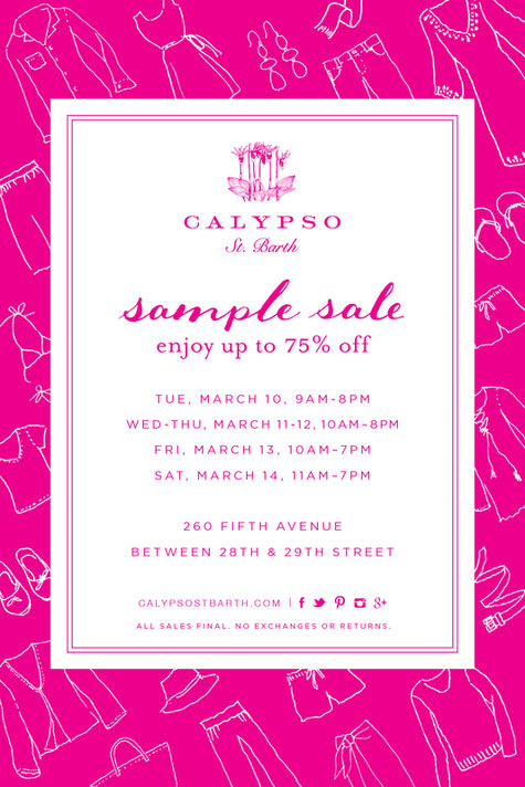 Calypso St. Barth Sample Sale