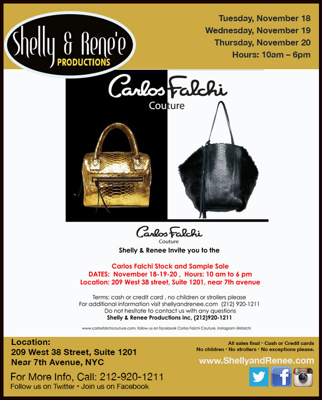 Carlos Falchi Stock & Sample Sale