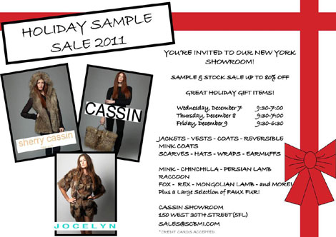 Cassin Collections Sample Sale