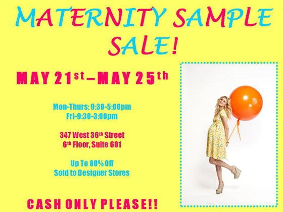 Circle Showroom Maternity Sample Sale