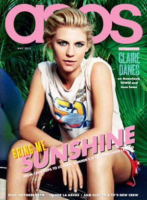 Claire Danes on ASOS May 2012 cover