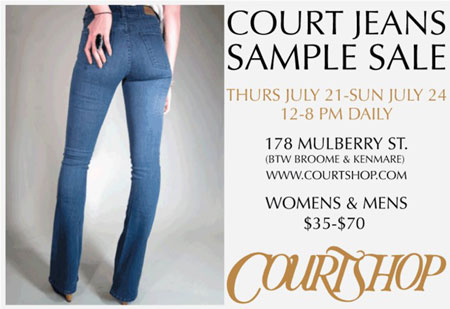 Court Jeans Sample Sale