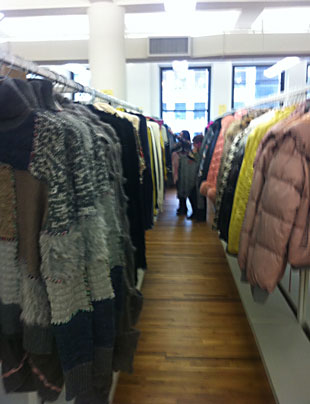 Outerwear at the CP Fashion Group Sample Sale