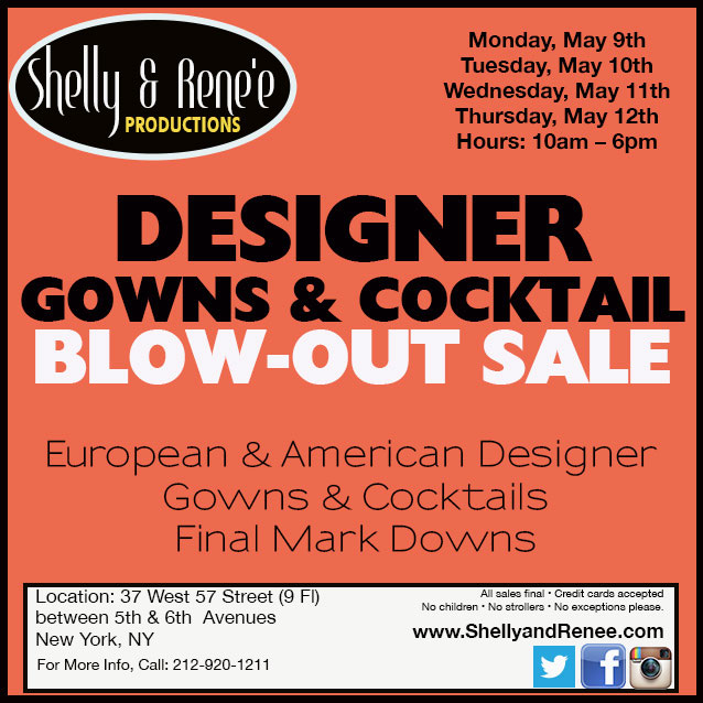 Designer Gowns & Cocktail Blowout Sale