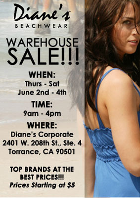 Diane's Beachwear Warehouse Sale