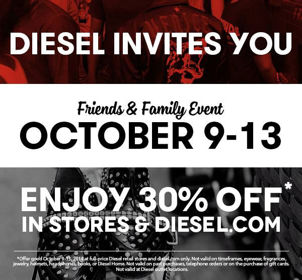 Diesel Friends & Family Sale