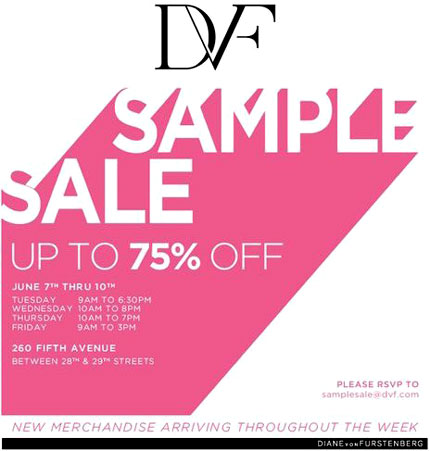 DVF - Diane von Furstenberg Sample Sale