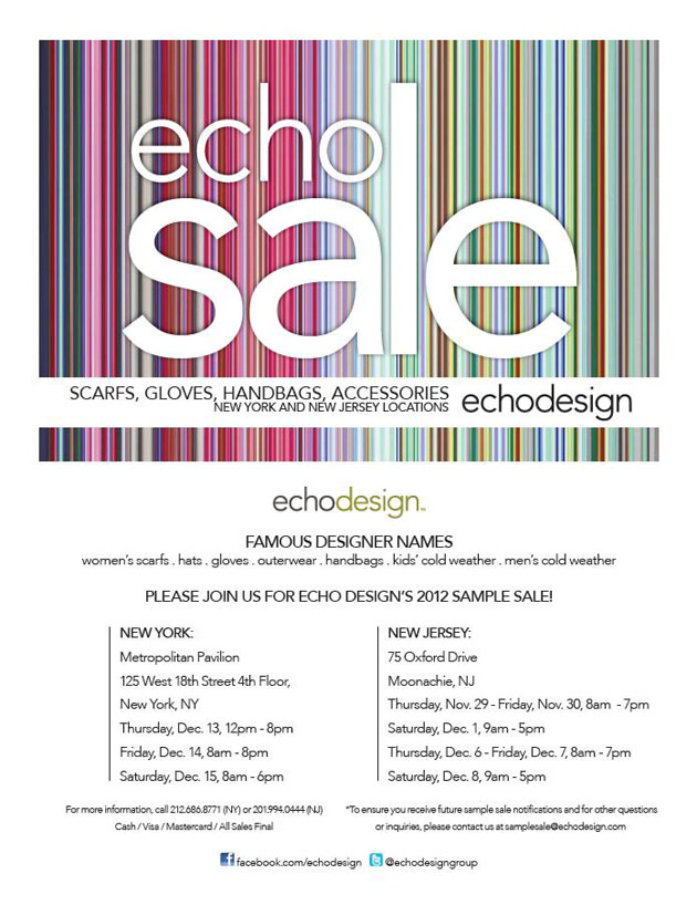 Echo Sample Sale