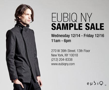 EUBIQ NY Sample Sale