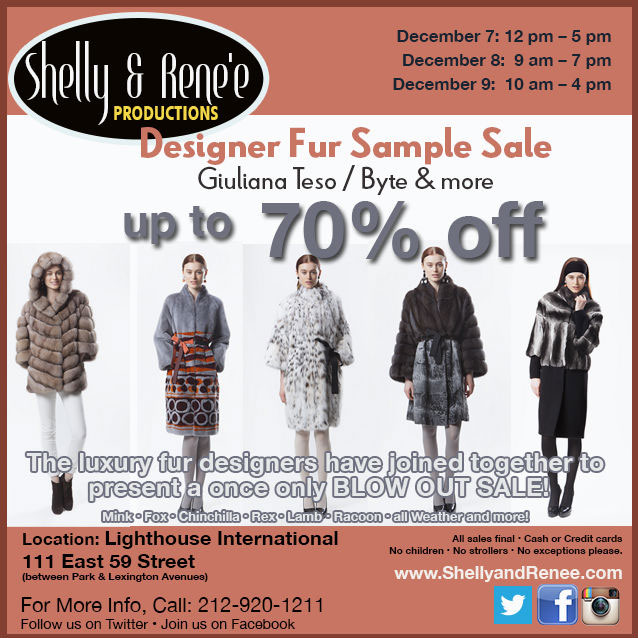 Giuliana Teso, Byte, & More Designer Fur Sample Sale