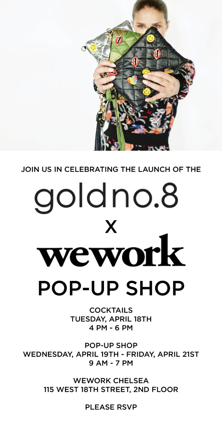 goldno.8 x WeWork Pop-Up Shop