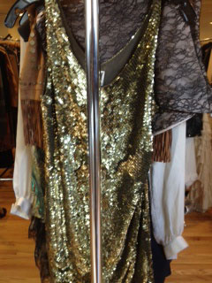 Haute Hippie Agave Sleeveless Gold Sequenced Dress in XS ($120, orig $795)
