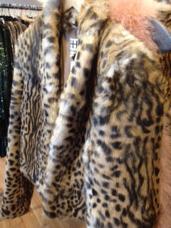 Haute Hippie Leopard Fur Jacket in sizes S and M ($180)