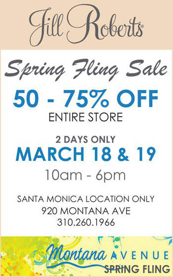 Jill Roberts Spring Fling Sale