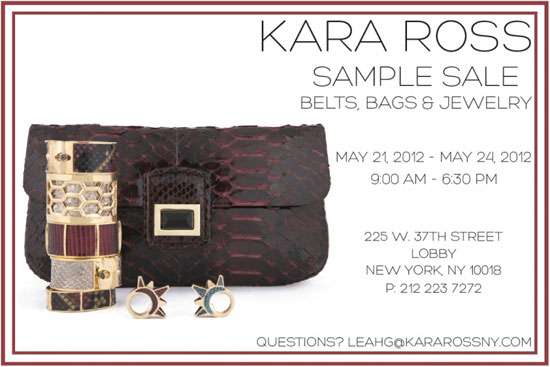 Kara Ross Sample Sale