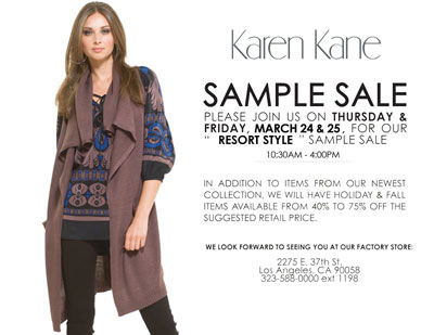 Karen Kane Sample Sale