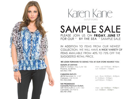 Karen Kane By The Sea Sample Sale