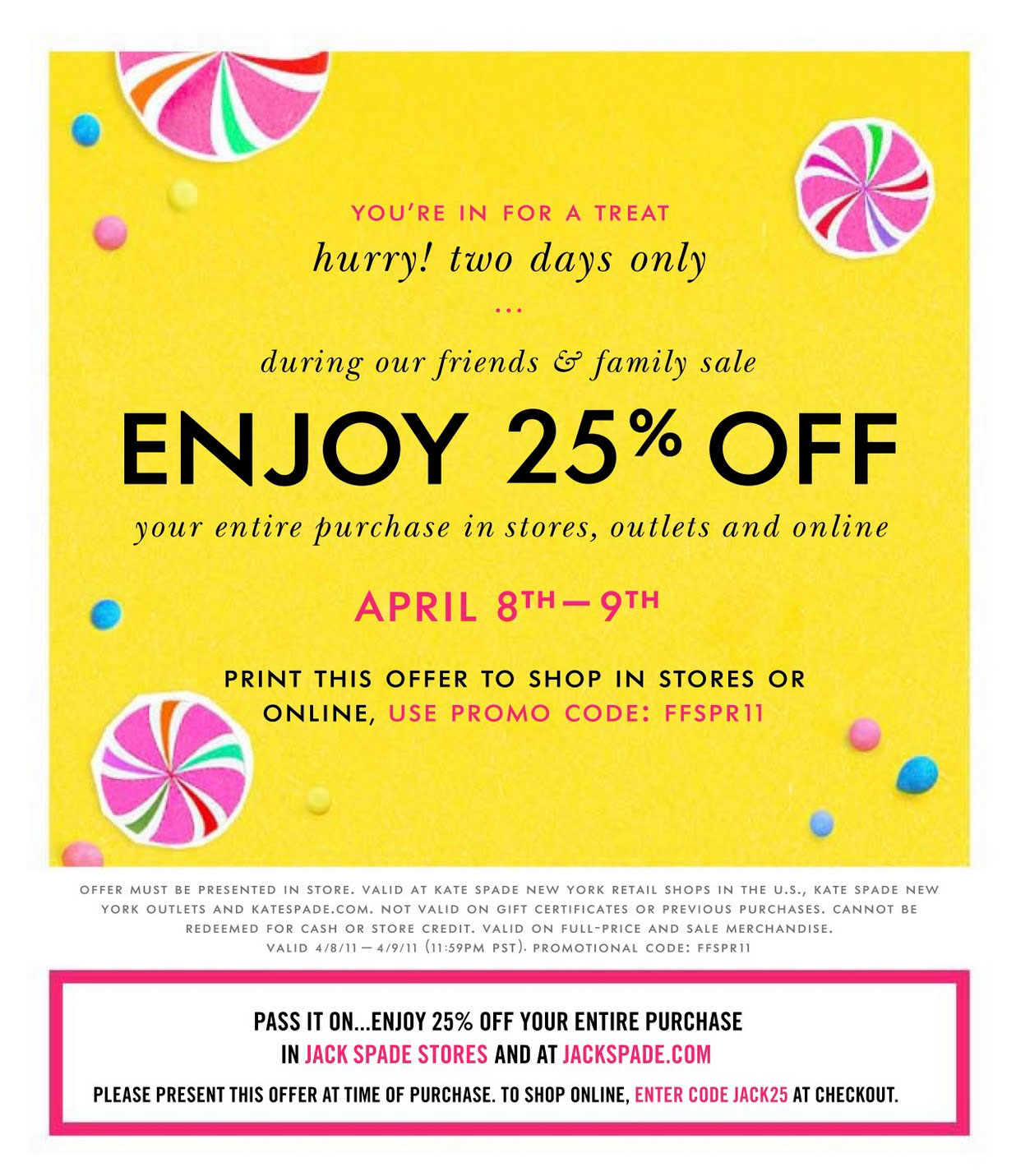 New York Sample Sales - Kate Spade Friends and Family Sale