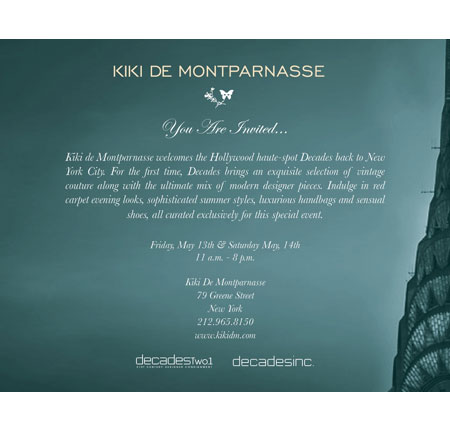 Kiki de Montparnasse Celebrates the Return of Decades to NYC 5/13 - 5/14