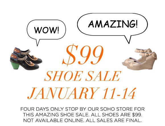 Kisan $99 Shoe Sale