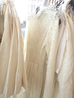 Gala Lace Cream Ankle Length Dress ($500)