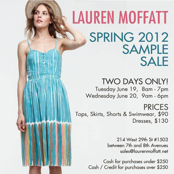 Lauren Moffatt Sample Sale