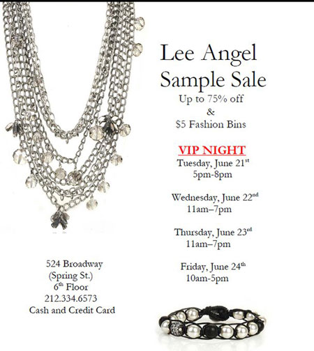 Lee Angel Sample Sale