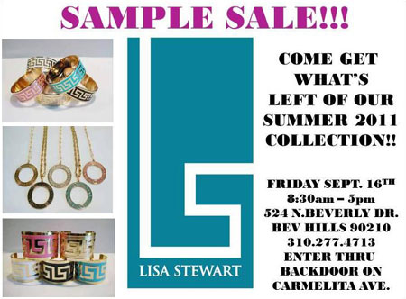 Lisa Stewart Sample Sale