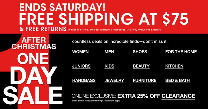 Macy's After-Christmas Sale