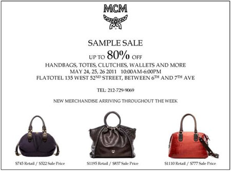 MCM Sample Sale