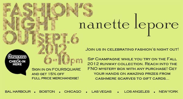 Nanette Lepore Fashion's Night Out Event
