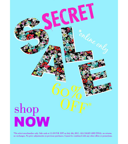 Secret Sale! 60% off at Nanette Lepore: Thru 7/4
