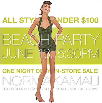 Norma Kamali Beach Party
