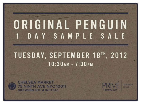 Original Penguin Sample Sale