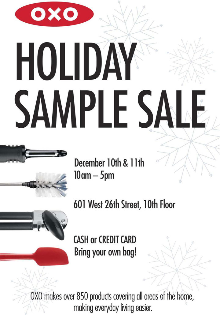 OXO Holiday Sample Sale