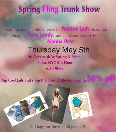 Painted Lady, Alanna Bess & Cara Landy Spring Fling Trunk Show 5/5
