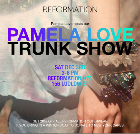 Pamela Love Trunk Show: 12/3