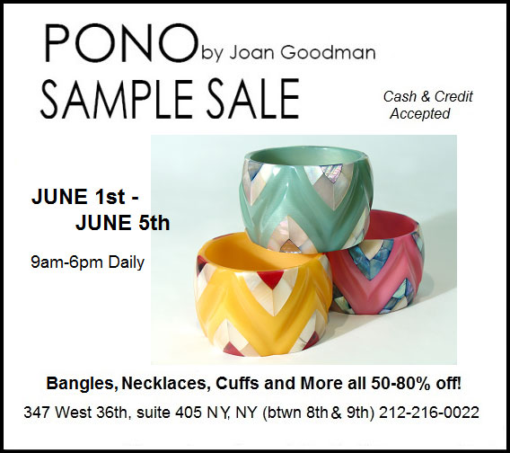 PONO by Joan Goodman Spring 2015 Sample Sale