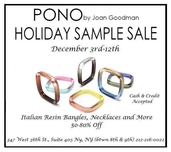 PONO by Joan Goodman Holiday Sample Sale