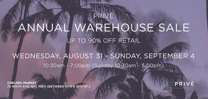 Prive Annual Warehouse Sale