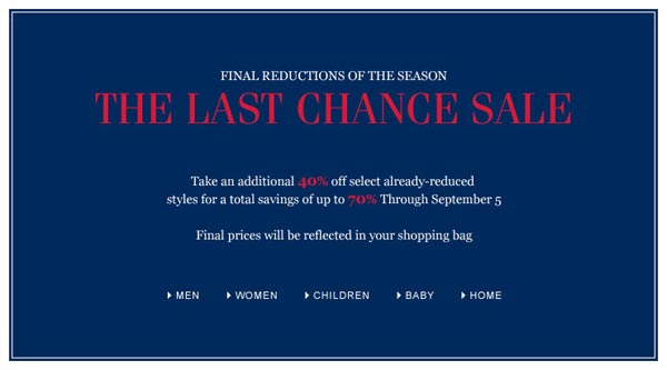 Ralph Lauren Last Chance Online Sale