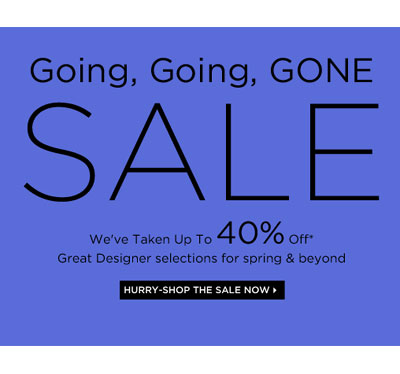Up to 40% off designer selections at Saks
