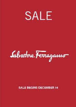 Salvatore Ferragamo Fall/Winter Retail Sale