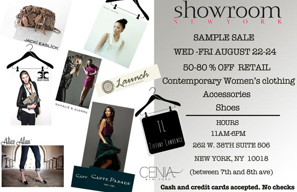 Showroom New York Sample Sale