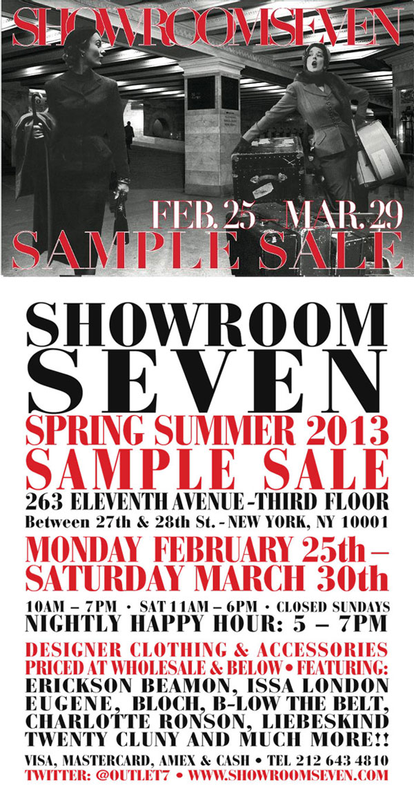 Showroom Seven Sample Sale