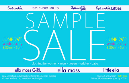 Splendid and Ella Moss Sample Sale